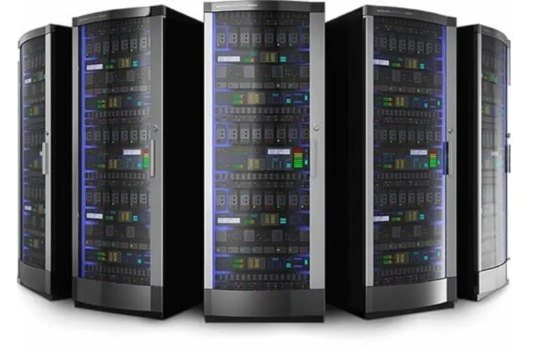 Group of severs in a semi-circle