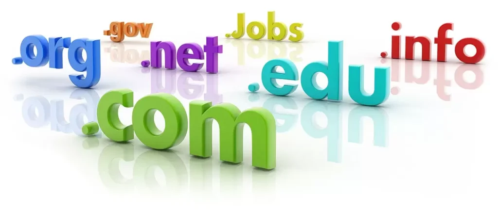 domain-name extensions of a keyboard