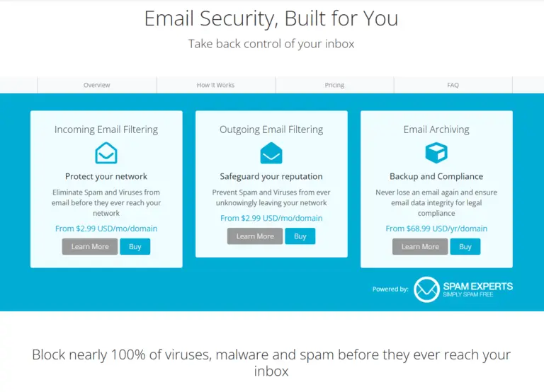 Email Security Screenshot